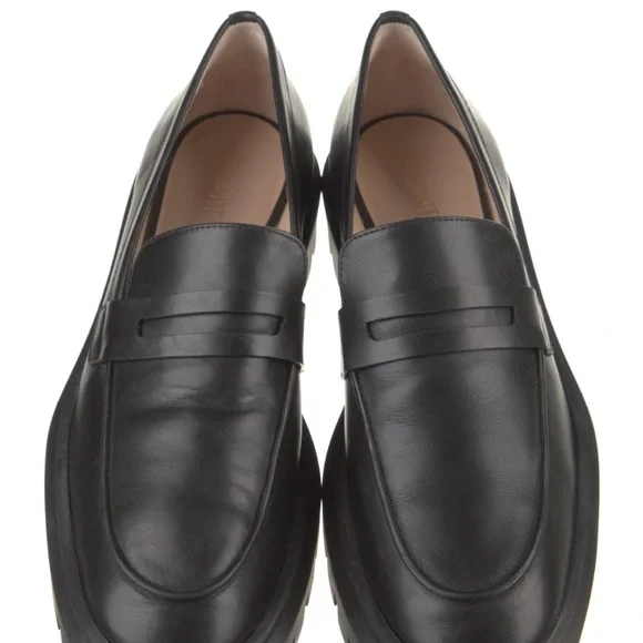 Stuart Weitzman // Ultralug Penny Loafer - Black - Picture 4 of 15